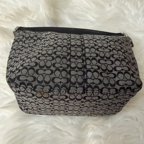 Coach Monogram Black and Gray Shoulder Bag - Picture 4 of 7